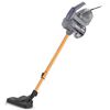 RESIGILAT: Aspirator vertical Rohnson, fara sac, aspirare uscata, sistem ciclonic, tub telescopic metalic, baza montare perete, 800 W, 0.5 litri, violet si gri-Dacenergy.ro