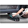 RESIGILAT: Cric auto hidraulic, realizat din otel si aluminiu, capacitate mare de ridicare de 2,5 tone, inaltimea de ridicare 80 - 360 mm, roti pivotante la 360° cu rulmenti, 53 x 20.5 x 8/36 cm, negru si verde-poza 2-Dacenergy.ro