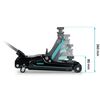 RESIGILAT: Cric auto hidraulic, realizat din otel si aluminiu, capacitate mare de ridicare de 2,5 tone, inaltimea de ridicare 80 - 360 mm, roti pivotante la 360° cu rulmenti, 53 x 20.5 x 8/36 cm, negru si verde-poza 4-Dacenergy.ro