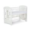 Set mobilier 3 piese copii DacEnergy©, din pal, patut, comoda de infasat, saltea, fibra de nuca de cocos, design simplu si modern, imprimat cu girafa, 120 x 60 cm, alb-poza 5-Dacenergy.ro