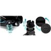 RESIGILAT: Cric auto hidraulic, realizat din otel si aluminiu, capacitate mare de ridicare de 2,5 tone, inaltimea de ridicare 80 - 360 mm, roti pivotante la 360° cu rulmenti, 53 x 20.5 x 8/36 cm, negru si verde-poza 5-Dacenergy.ro