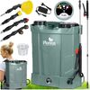 ​Pompa de stropit cu acumulator, plumb-acid, 12 V, 8 Ah, 4 duze diferite, presiune maxima 5, 5 bar, debit maxim 3, 1 l/min, timp de lucru 9 ore, 45 x 36 x 17 cm, 16 l, verde-poza 2-Dacenergy.ro