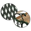 ​Banca de gradina , cadru din otel, lemn de plop, cu spatar, 124x74x43 cm, natur, Numar locuri	: 3, Culoare: natur, Lungime: 124 cm-poza 2-Dacenergy.ro