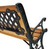 ​Banca pentru parc , realizata din lemn, metal si PVC, cu spatar, 127 x 34 x 73.5 cm, natur-poza 4-Dacenergy.ro