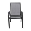 Scaun gradina DacEnergy©, material metal si textilen, usor de intretinut, rezistent la uv, 73 x 54 x 92 cm, negru, Continut pachet	: 1 x Scaun, Latime: 54 cm, Culoare: Negru-Dacenergy.ro