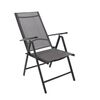 ​Scaun gradina DacEnergy©, material metal si textilen, pliabil pe 7 pozitii, 56x70x107 cm, gri, Continut pachet	: 1 x Scaun, Latime: 56 cm, Culoare: Gri-poza 2-Dacenergy.ro
