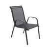 Scaun gradina DacEnergy©, material metal si textilen, usor de intretinut, rezistent la uv, 73 x 54 x 92 cm, negru, Continut pachet	: 1 x Scaun, Latime: 54 cm, Culoare: Negru-poza 3-Dacenergy.ro