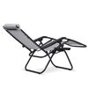 ​Sezlong pliant DacEnergy©, textilen impermeabil si rezistent la UV, cadru din otel, greutatea maxima suportata 150 kg,162 x 110 x 64 cm, gri, Continut pachet	: 1 x Sezlong, Culoare: Gri-poza 4-Dacenergy.ro