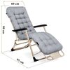 ​Sezlong de gradina pliabil cu perna DacEnergy©, usor de curatat, rezistent, protectie anti-alunecare pe picioare, reglare suport pentru picioare in 3 trepte, 98 x 95 x 60 cm, bej si gri deschis, Continut pachet	: 1 x Sezlong, Culoare: Bej , Gri deschis-poza 4-Dacenergy.ro