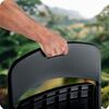 Set scaune de gradina pliante DacEnergy©, cadru din otel, cu maner de transport, design confortabil si ergonomic, sarcina maxima 200 kg, 80 x 50 x 46 cm, 2 bucati, negru, Continut pachet	: 2 x Scaun, Culoare: Negru-poza 5-Dacenergy.ro