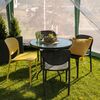 ​Scaun de gradina DacEnergy©, fabricat din plastic, stivuibil, rezistent, cu spatar, 46 x 53 x 81,5 cm, negru, Continut pachet	: 1 x Scaun, Latime: 53 cm, Culoare: Negru-poza 5-Dacenergy.ro
