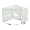 ​Pavilion de gradina, constructie durabila, material PE, rezistent la razele UV si ploaie, 4 pereti, 300 x 300 cm, alb, Forma	: Patrat, Culoare: Alb-poza 4-Dacenergy.ro