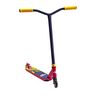 Trotineta, confectionata din aluminiu 6061-T6, fixa, dimensiune rotii 100 mm, maner tip grip cauciuc, 82 x 57 x 65 cm, rosu si galben, Culoare: Rosu, Galben-Dacenergy.ro