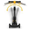 ​Trotineta pentru copii 3in1, inaltime reglabila a ghidonului, iluminare LED colorata a rotilor din fata, frana de picior, negru-portocaliu, Culoare: Portocaliu, Negru-poza 4-Dacenergy.ro