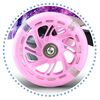 ​Trotineta pentru copii , inaltime reglabila a ghidonului, iluminare cu LED, roti mari, sigure, roz si violet, Culoare: Roz , Violet-poza 5-Dacenergy.ro