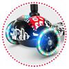 ​Trotineta , material ghidon aluminiu, cu 3 roti, iluminare Led in roti, inaltime reglabila, 79x27x60 cm, alb si rosu, Culoare: Rosu, Negru-poza 6-Dacenergy.ro