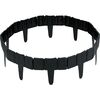 Bordura de gradina, material PP durabil, rezistent la UV, inghet si schimbarile meteorologice, design modular, lungimea de 2.5 m, antracit, Culoare: Antracit, Inaltime: 23 cm-Dacenergy.ro