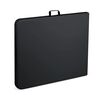 Masa de gradina pliabila, cadru durabil din otel, material PE si rezistent la UV, cu maner, 244 x 75 x 74 cm, negru, Culoare: Negru-poza 5-Dacenergy.ro