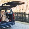 Carucior transport marfa, cadru din otel galvanizat, platforma inferioara durabila, 2 roti gonflabile cu supape, reglare convenabila a inaltimii 75-108 cm, capacitate de incarcare pana la 150 kg, argintiu.-poza 7-Dacenergy.ro