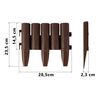​Bordura de gradina, material PP durabil, rezistent la UV, inghet si schimbarile meteorologice, design modular, 2.2 m, maro, Culoare: Maro, Inaltime: 23.5 cm-poza 7-Dacenergy.ro