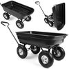 Carucior pentru gradina, otel, functia de basculare, 50x94x20 cm, capacitate de ridicare 300 kg, negru, Culoare: Negru-poza 7-Dacenergy.ro