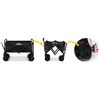 Carucior de transport, material cadru din otel, roti pivotante la 360º, pliabil, buzunare practice, capacitate de incarcare pana la 120 kg, 90 x 50 x 61 cm, negru, Culoare: Negru-poza 8-Dacenergy.ro