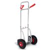 Carucior transport marfa, cadru din otel galvanizat, platforma inferioara durabila, 2 roti gonflabile cu supape, reglare convenabila a inaltimii 75-108 cm, capacitate de incarcare pana la 150 kg, argintiu.-poza 8-Dacenergy.ro