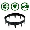 Bordura de gradina, material PP durabil, rezistent la UV, inghet si schimbarile meteorologice, design modular, lungimea de 2.5 m, antracit, Culoare: Antracit, Inaltime: 23 cm-poza 8-Dacenergy.ro