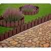 Bordura de gradina, material PP durabil, rezistent la UV, inghet si schimbarile meteorologice, design modular, lungimea de 2.4 m, maro deschis, Culoare: Maro deschis, Inaltime: 18 cm-poza 9-Dacenergy.ro