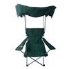 Scaun camping DacEnergy, cadru fabricat din otel, poliester, cu brate si suport de pahar, pliant, cu umbrela, verde inchis, 84 x 52 x 85 cm, Culoare: Verde inchis-Dacenergy.ro