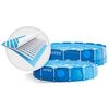 ​Piscina cu cadru, material PVC durabil cu 3 straturi, usor de asamblat, forma rotunda, cu capac, capacitate 4485 l, 305 x 76 cm, albastra-poza 2-Dacenergy.ro