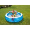​Piscina gonflabila, material vinil, 224 x 216 x 76 cm, capacitate umplere piscina 640 l, forma rotunda, culoare albastru-poza 2-Dacenergy.ro