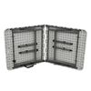 ​Masa plianta DacEnergy©, fabricat din metal si plastic, dreptunghiulara, pentru 6 persoane, 122 x 61 x 74 cm, alba, Culoare: Alb-poza 3-Dacenergy.ro