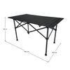 ​Masa camping DacEnergy©, realizata din otel, cu capace din plastic, pliabila, portabila, 94,5 x 53,5 x 55 cm, neagra, Culoare: Negru-poza 3-Dacenergy.ro