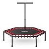 ​Trambulina fitness, cu maner reglabil, forma hexagonala, structura stabila, 6 picioruse, 127 cm, rosu, Culoare: Rosu-Dacenergy.ro