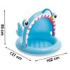 ​Piscina gonflabila pentru copii Intex, cu baza moale si acoperis incorporat, din PVC, in forma de peste, 127 x 102 x 86 cm, albastru-poza 6-Dacenergy.ro