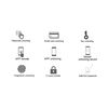 Incuietoare inteligenta DacEnergy©, pentru Acasa, Apartament, Airbnb, Vila, deblocare Fingerpint, Aplicatie Tuya, Smart Life, Cod, Card RFID, Cheie, negru, Culoare: Negru-poza 9-Dacenergy.ro