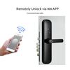 Incuietoare inteligenta DacEnergy©, pentru Acasa, Apartament, Airbnb, Vila, deblocare Fingerpint, Aplicatie Tuya, Smart Life, Cod, Card RFID, Cheie, negru, Culoare: Negru-poza 8-Dacenergy.ro