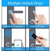 Incuietoare inteligenta DacEnergy©, aplicatie telefon, amprenta, parola, card si cheie, Wifi, Bluetooth, Tuya Smart TT Lock, de inalta securitate, grosimea usii 40-110 mm, negru, Culoare: Negru-poza 10-Dacenergy.ro