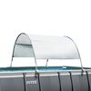 ​Copertina piscina Intex, pentru protectia solara, compatibila cu piscinele dreptunghiulare, 375 x 180 cm, alba-Dacenergy.ro