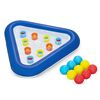 ​Joc de biliard pentru piscina Bestway, material PVC, triunghi gonflabil, 9 bile colorate, 105 x 97 cm-Dacenergy.ro