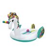 Saltea gonflabila, pentru plaja, confectionata din vinil, 6 persoane, forma de unicorn, 590 x 404 cm, multicolor-Dacenergy.ro