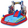 ​Centru de joaca Bestway, confectionat din vinil, tobogan gonflabil, bile, inele de aruncat, model Spider-Man, capacitate 165 l, 211 x 206 x 127 cm, rosu si albastru-poza 2-Dacenergy.ro