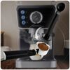 ​Espressor cu piston Berdsen, cafea macinata, presiune de 20 bar, pornit/oprit, termometru incorporat, spumator de lapte, rezervor de apa 1,5 l, 1350 W, negru-poza 2-Dacenergy.ro