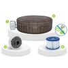 ​Piscina gonflabila, jacuzzi, Lay-Z Bali Brown Bestway, pompa de filtrare incorporata, prelata, 7 persoane, apa incalzita la 40°, sistem inovator AirJet™, panou de control si aplicatie, 1260 l, 216 x 216 x 71 cm-poza 3-Dacenergy.ro
