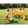 ​Poarta de fotbal gonflabila pentru piscina Intex, material PVC, minge gonflabila, plasa, 140 x 89 x 81 cm, portocaliu-poza 3-Dacenergy.ro