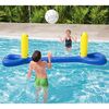 ​Poarta de volei gonflabila pentru piscina Bestway, material PVC, minge, plasa durabila, 252 x 64 cm, galben si albastru-poza 3-Dacenergy.ro