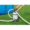 Pompa filtrare apa piscina, cu un manometru integrat usor de citit, 2 adaptoare, un dozator Chemconnect, 3028 l apa/h, 220-240 V-poza 3-Dacenergy.ro