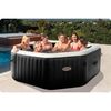​Piscina gonflabila cu hidromasaj Intex, pompa de filtrare incorporata, 2 tetiere, 4 persoane, panou de control, cu aplicatie, apa incalzita pana la 40°, prelate, 795 litri, 201 x 71 cm, negru-poza 4-Dacenergy.ro