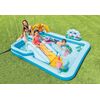Centru de joaca pentru copii Intex, gonflabil, confectionat din PVC, cu tobogan, 244 x 198 x 71 cm, albastru-poza 4-Dacenergy.ro